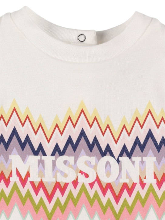 Missoni: Printed cotton jersey t-shirt - kids-girls_1 | Luisa Via Roma