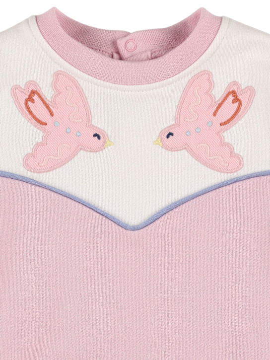 Stella McCartney Kids: Embroidered cotton sweatshirt - kids-girls_1 | Luisa Via Roma