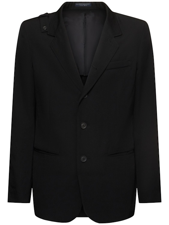 Yohji Yamamoto: 5B Single breasted jacket - men_0 | Luisa Via Roma