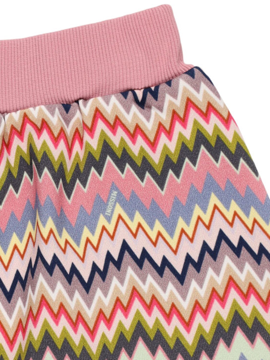 Missoni: Printed cotton jersey skirt - マルチカラー - kids-girls_1 | Luisa Via Roma