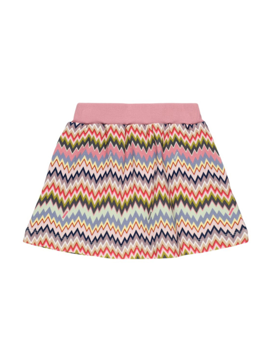 Missoni: Printed cotton jersey skirt - マルチカラー - kids-girls_0 | Luisa Via Roma