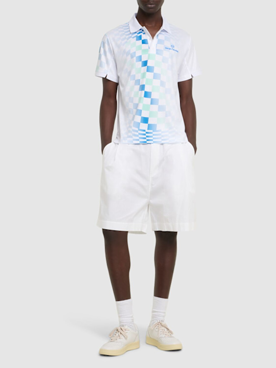 Sergio Tacchini: Luca piqué polo - Brilliant White - men_1 | Luisa Via Roma
