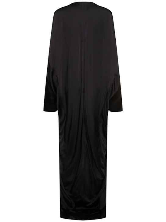 Rick Owens: Eclipse long sleeve maxi dress - Black - women_3 | Luisa Via Roma