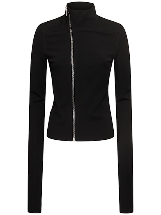 Rick Owens: Gary sheer zip jacket - women_0 | Luisa Via Roma