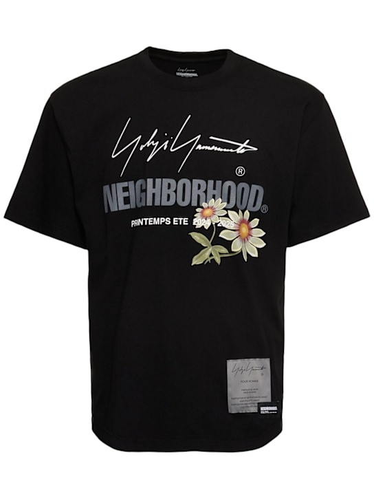 Yohji Yamamoto: Logo print t-shirt - men_0 | Luisa Via Roma