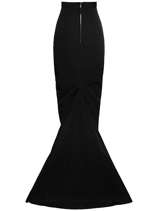 Rick Owens: Lido draped long skirt - Black - women_3 | Luisa Via Roma