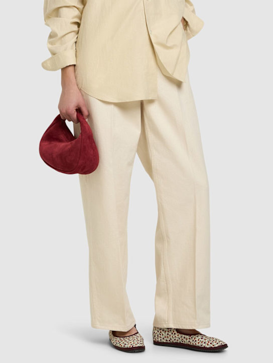 Vibi Venezia: 10mm Mary Jane Zoagli cotton slippers - women_1 | Luisa Via Roma