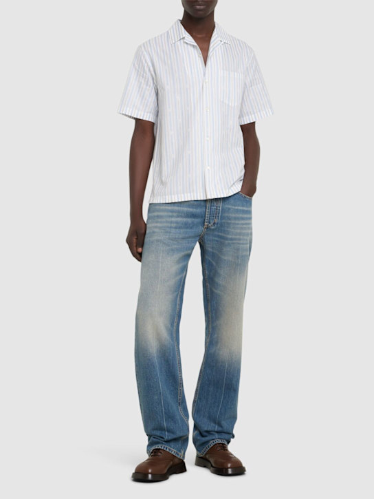 McQueen: Camisa de algodón - Blanco/Multi - men_1 | Luisa Via Roma