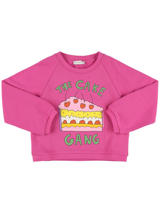 Stella McCartney Kids: Printed cotton sweatshirt - kids-girls_0 | Luisa Via Roma