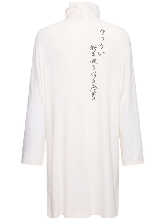 Yohji Yamamoto: Delivery asymmetric cotton shirt - White - men_4 | Luisa Via Roma