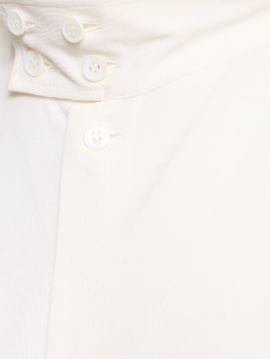 Yohji Yamamoto: Delivery asymmetric cotton shirt - White - men_5 | Luisa Via Roma