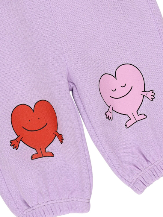 Stella McCartney Kids: Printed cotton sweatpants - ライラック - kids-girls_1 | Luisa Via Roma