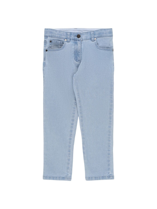 Stella McCartney Kids: Jeans aus Stretch-Baumwolle mit Patches - kids-girls_0 | Luisa Via Roma