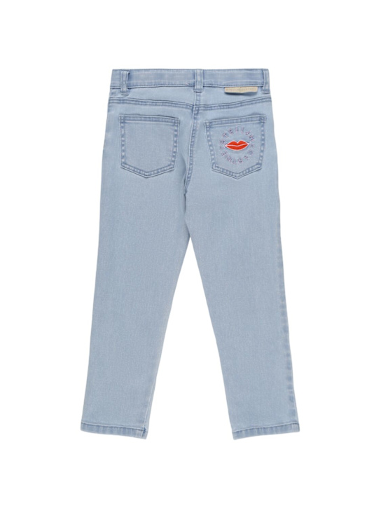 Stella McCartney Kids: Jeans aus Stretch-Baumwolle mit Patches - kids-girls_1 | Luisa Via Roma