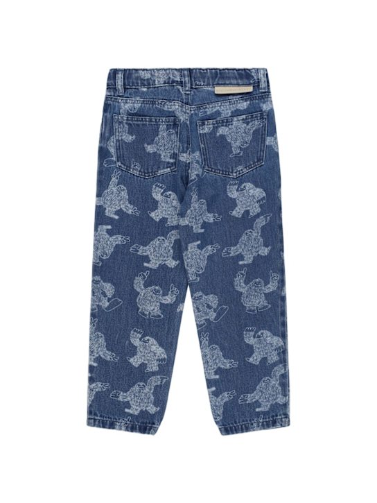 Stella McCartney Kids: Printed cotton jeans - kids-girls_1 | Luisa Via Roma