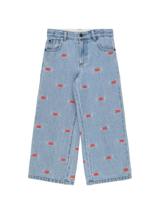 Stella McCartney Kids: Cotton jeans w/ patches - kids-girls_0 | Luisa Via Roma