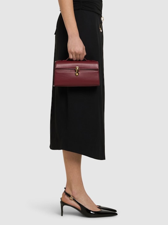 Dolce&Gabbana: 60mm Patent leather slingback heels - women_1 | Luisa Via Roma