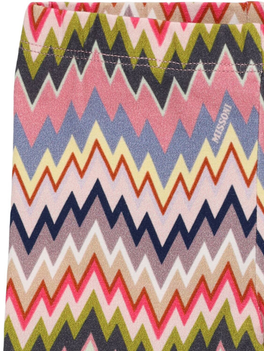 Missoni: Printed cotton blend jersey leggings - マルチカラー - kids-girls_1 | Luisa Via Roma