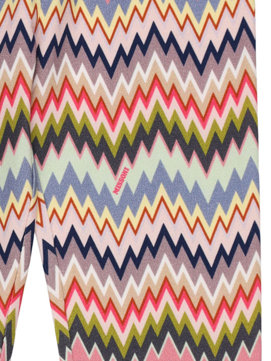 Missoni: Printed cotton blend jersey leggings - マルチカラー - kids-girls_1 | Luisa Via Roma