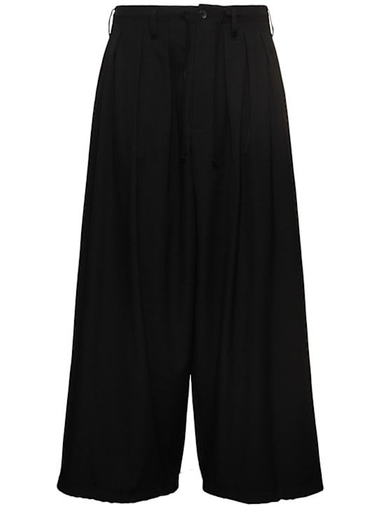 Yohji Yamamoto: Standard wool wide pants - men_0 | Luisa Via Roma
