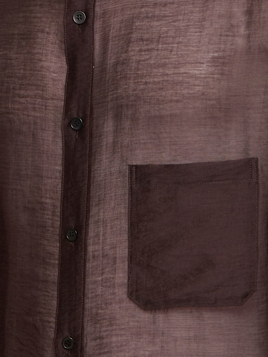 Yohji Yamamoto: Loop maxi shirt - Brown - men_4 | Luisa Via Roma