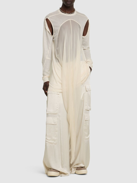 Rick Owens: Drain コットン T-シャツ - men_1 | Luisa Via Roma