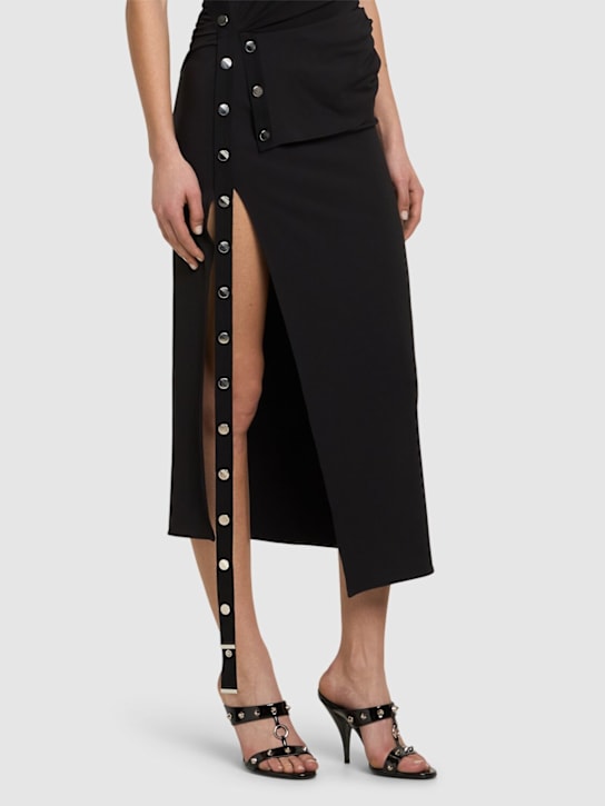 Dsquared2: 100mm Gothic patent leather mules - women_1 | Luisa Via Roma