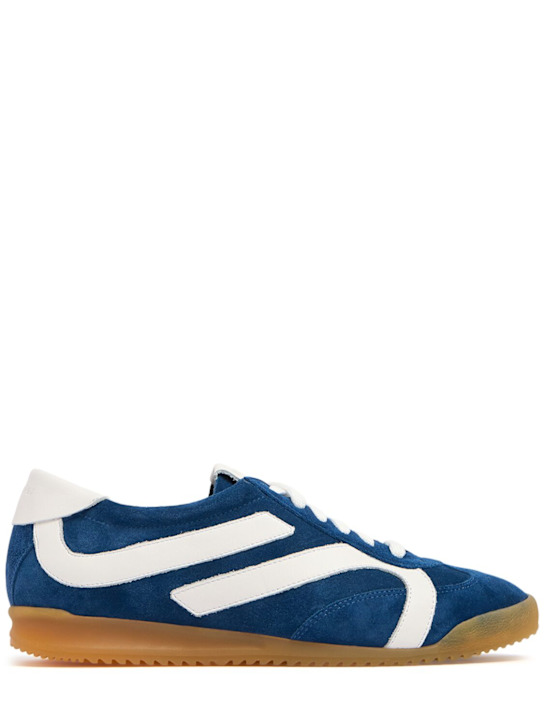 Proenza Schouler: Track suede sneakers - Blue/White - women_0 | Luisa Via Roma