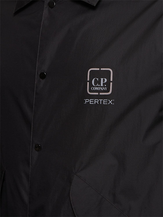 C.P. Company: Metropolis Pertex overshirt - Black - men_4 | Luisa Via Roma