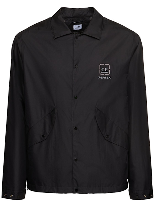 C.P. Company: Metropolis Pertex overshirt - Black - men_0 | Luisa Via Roma