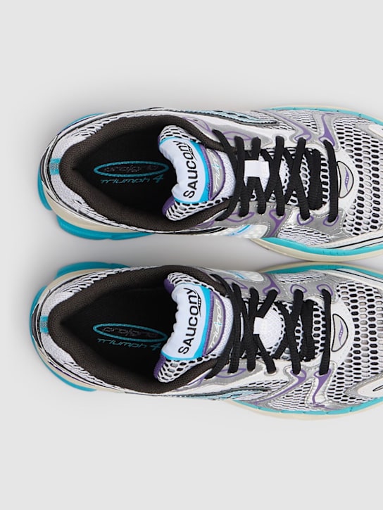 Saucony: Progrid Triumph 4 sneakers - White/Blue - women_4 | Luisa Via Roma