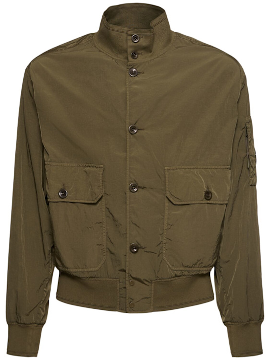 C.P. Company: Chrome-R full button jacket - Green - men_0 | Luisa Via Roma