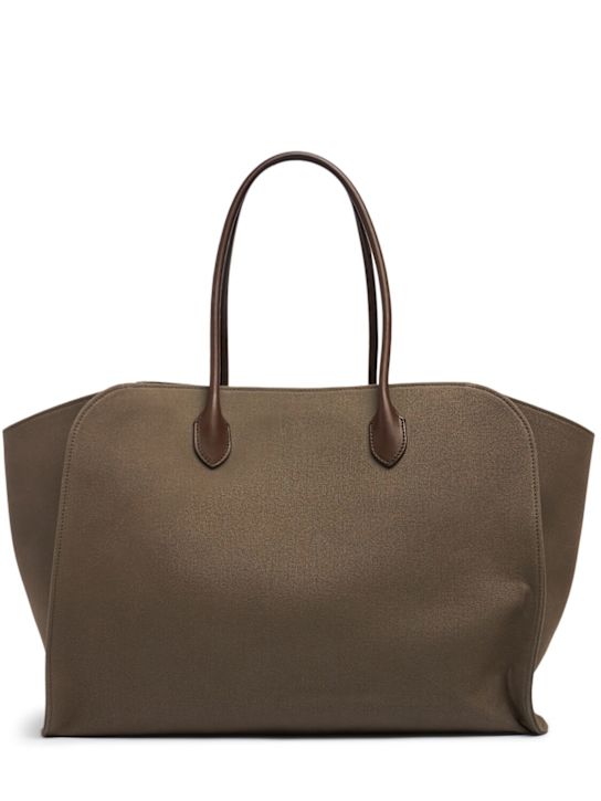 The Row: Marlo 17 textured canvas tote bag - women_0 | Luisa Via Roma