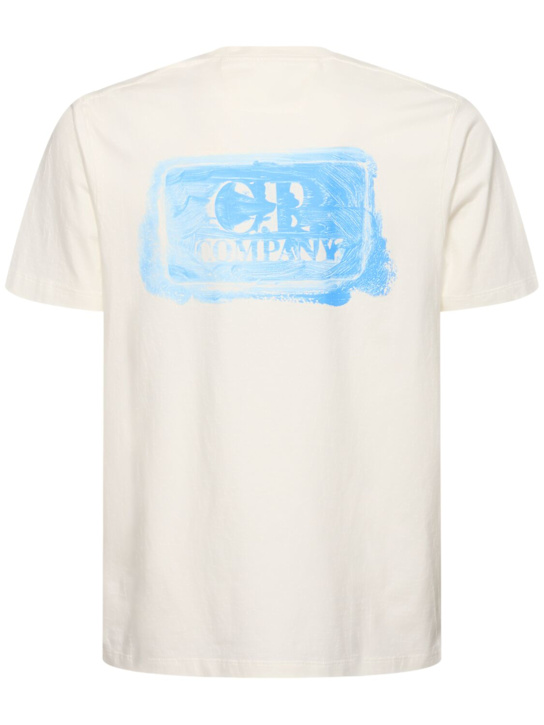 C.P. Company: Graphic logo t-shirt - Gauze White - men_3 | Luisa Via Roma