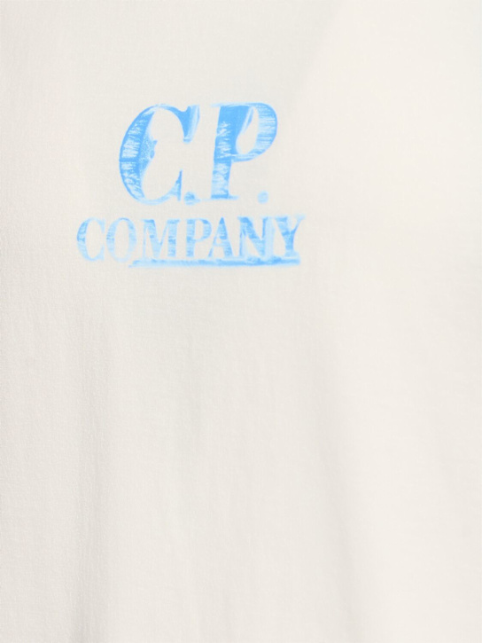 C.P. Company: Graphic logo t-shirt - Gauze White - men_4 | Luisa Via Roma