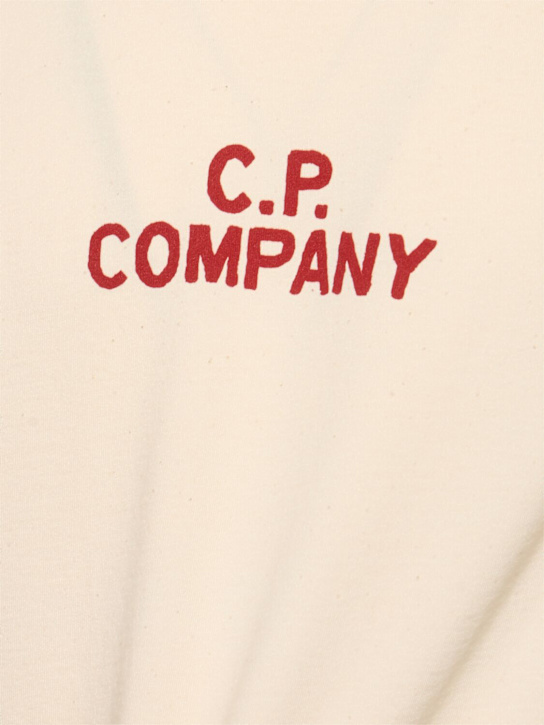 C.P. Company: Graphic logo t-shirt - Pistachio Shell - men_4 | Luisa Via Roma