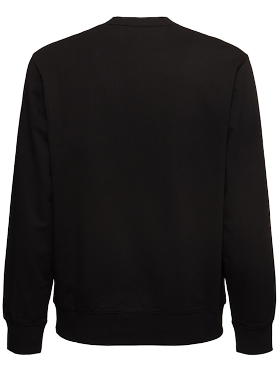 C.P. Company: Metropolis crewneck logo sweatshirt - Black - men_3 | Luisa Via Roma