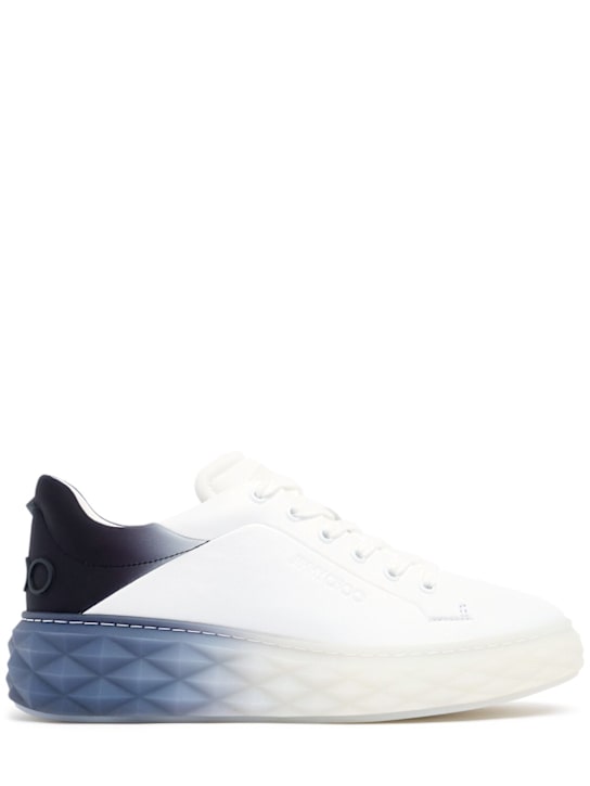 Jimmy Choo: Diamond Maxi leather & lycra sneakers - women_0 | Luisa Via Roma