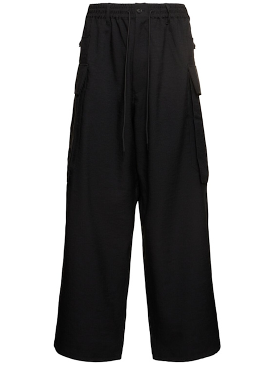 Y-3: Cargo pants - Black - men_0 | Luisa Via Roma