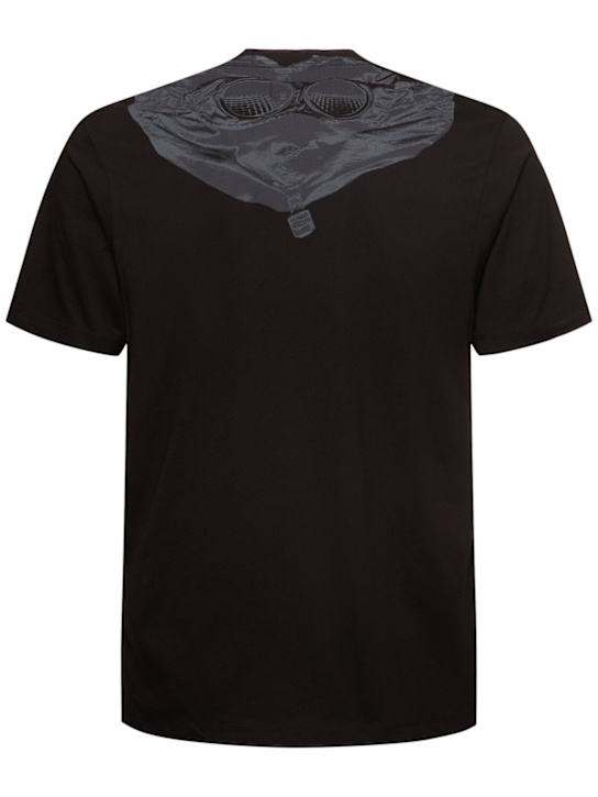 C.P. Company: 30/1 jersey back google t-shirt - Nero - men_3 | Luisa Via Roma