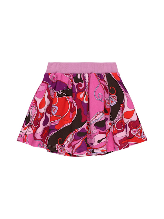 Pucci: Printed cotton skirt - マルチカラー - kids-girls_0 | Luisa Via Roma