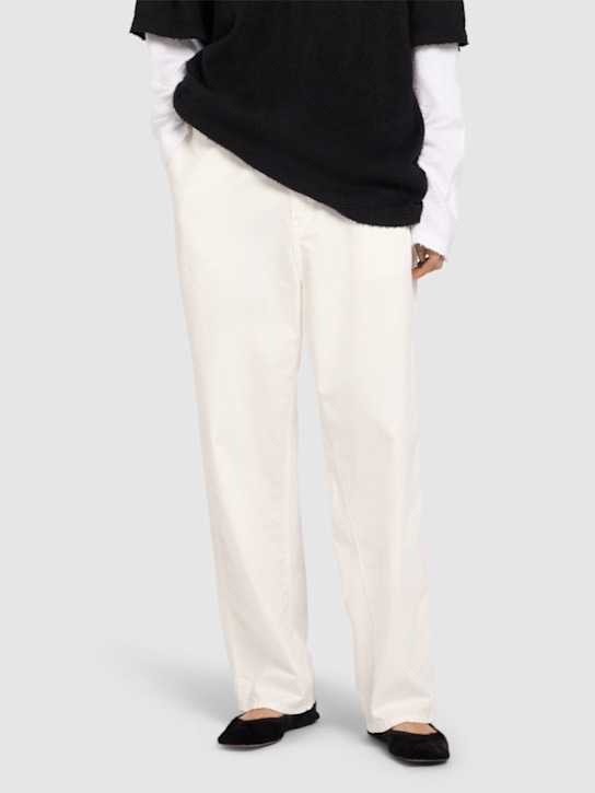 The Row: Square Ballet leather flats - Black - women_1 | Luisa Via Roma