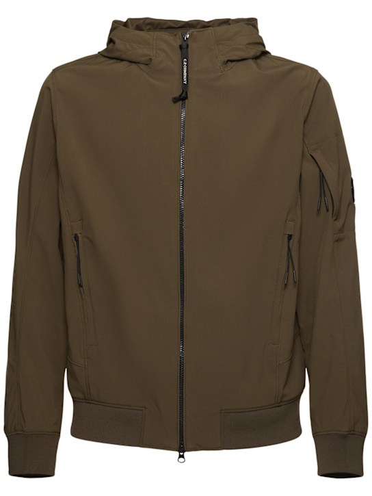 C.P. Company: C.P. Shell-R hooded jacket - Green - men_0 | Luisa Via Roma