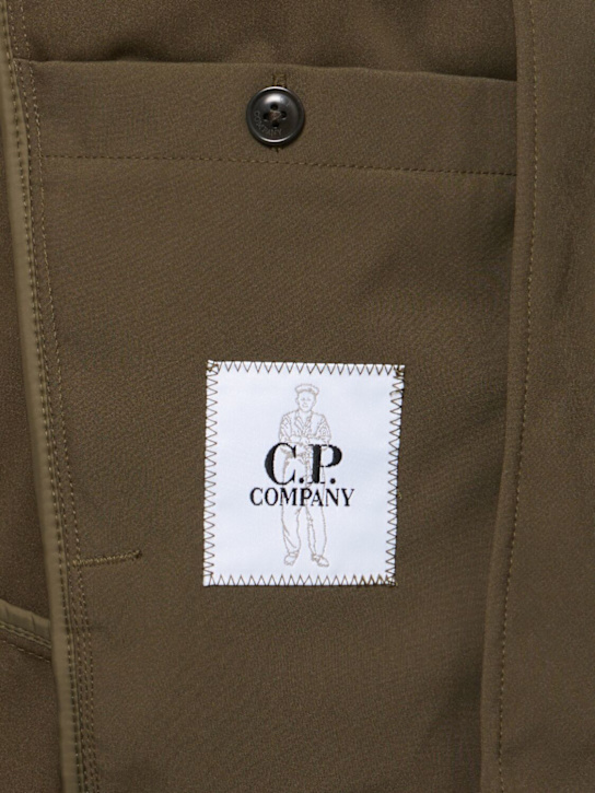 C.P. Company: C.P. Shell-R hooded jacket - Green - men_5 | Luisa Via Roma