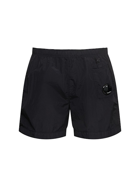 C.P. Company: Lens swim shorts - Black - men_0 | Luisa Via Roma