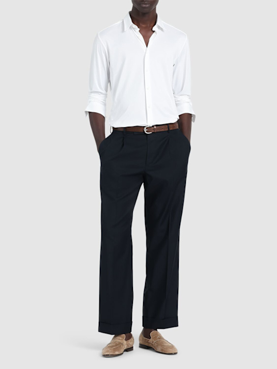 Boss: S-Roan Kent cotton shirt - White - men_1 | Luisa Via Roma
