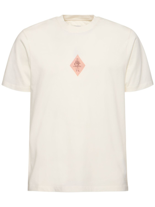 C.P. Company: Logo t-shirt - Gauze White - men_0 | Luisa Via Roma