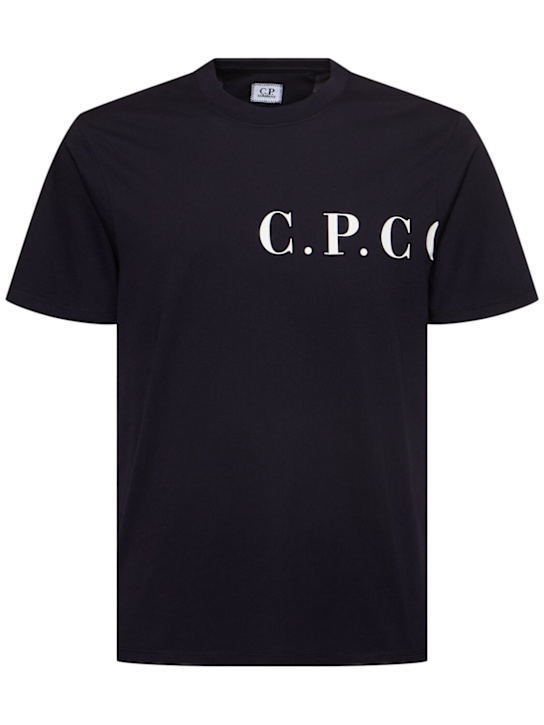 C.P. Company: 30/1 Jersey front-back logo t-shirt - men_0 | Luisa Via Roma