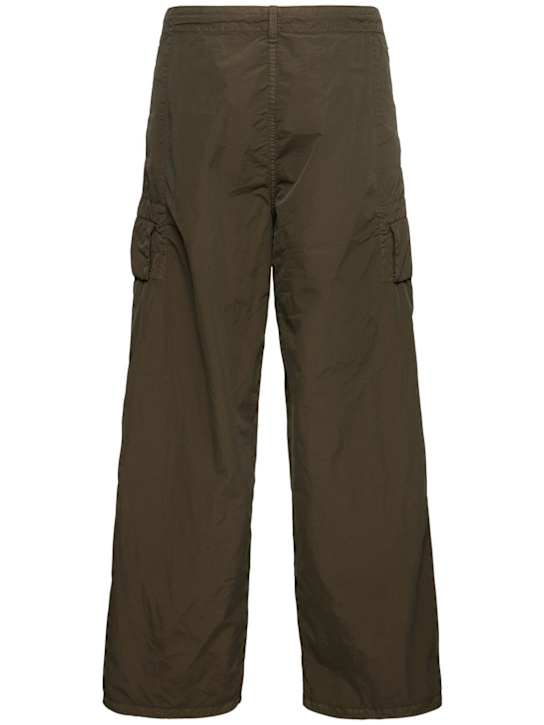 C.P. Company: Flatt nylon oversize pants - Green - men_3 | Luisa Via Roma