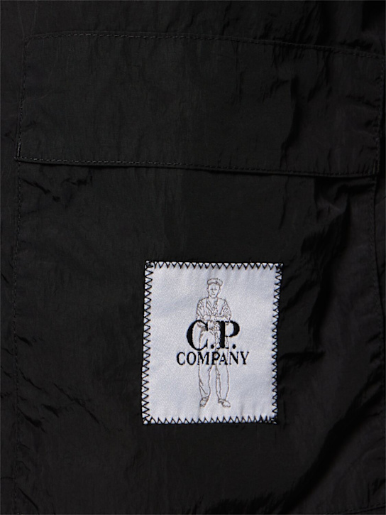 C.P. Company: Chrome-R short sleeve overshirt - Black - men_5 | Luisa Via Roma